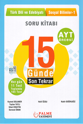 Resim YKS AYT 15 GÜN.SON TEKRAR T.DİLİ VE ED.SOSYAL BİL.-1