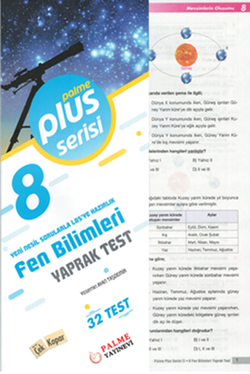 Resim 8.SINIF FEN BİLİMLERİ YAPRAK TEST (32 TEST )