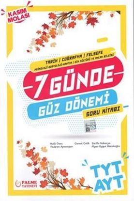 Resim TYT AYT 7 Günde Tarih Coğrafya Felsefe Güz Dönemi Soru Kitabı