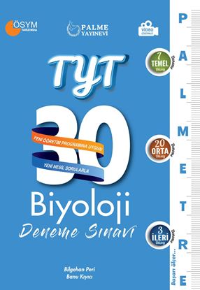 Resim PALME TYT BİYOLOJİ 30 DENEME SINAVI ( PALMETRE SERİSİ )