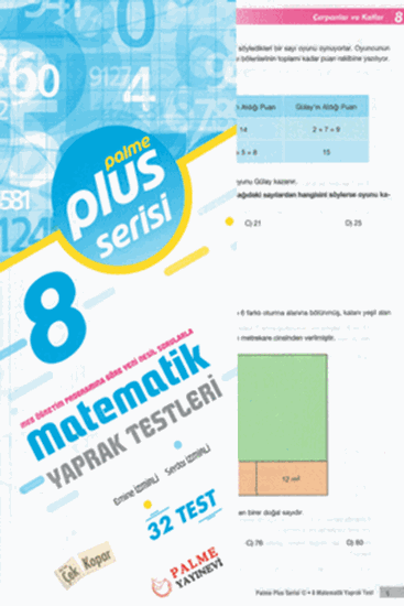 resm 8. Sınıf Plus Serisi Matematik Yaprak Testleri