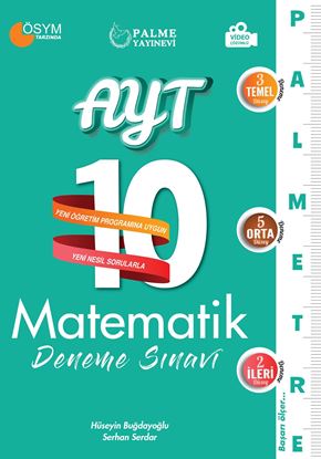 Resim AYT 10 MATEMATİK DENEME SINAVI ( PALMETRE SERİSİ )