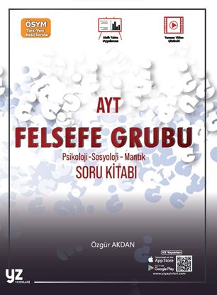 Resim YZ YKS AYT FELSEFE GRUBU-PSİKOLOJİ-SOSYOLOJİ-MANTIK SORU KİTABI
