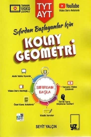 resm YZ Yayınları TYT - AYT Sıfırdan Başlayanlar İçin Kolay Geometri