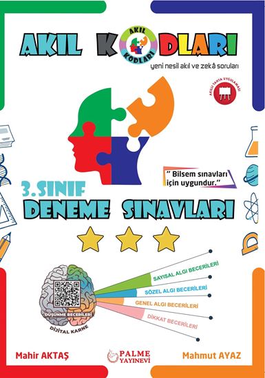 resm 3.SINIF DENEME SINAVLARI AKIL KODLARI YENİ NESİL AKIL VE ZEKA SORULARI