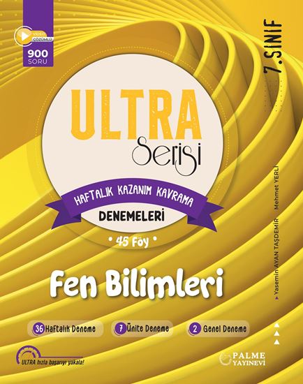 resm 7.Sınıf Ultra Serisi Fen Bilimleri Deneme Kitabı (45 FÖY)