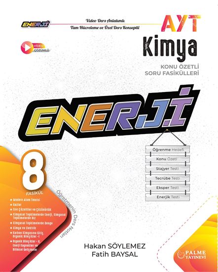 resm PALME YKS AYT ENERJİ KİMYA KONU ÖZETLİ SORU FASİKÜLLERİ *YENİ*
