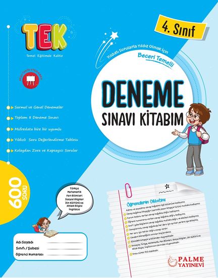resm 4. Sınıf Tek Deneme Sınavı Kitabım