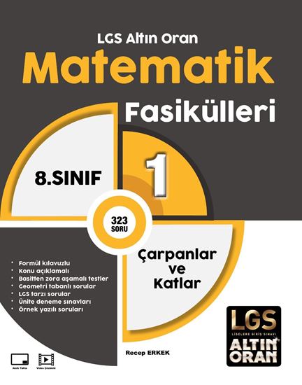 resm LGS ALTIN ORAN MATEMATİK FASİKÜLLERİ 1 ÇARPANLAR VE KATLAR