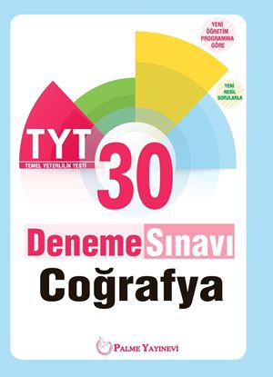 Resim PALME YKS TYT COĞRAFYA 30 DENEME SINAVI