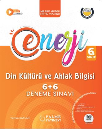 Resim PALME 6.SINIF ENERJİ 6+6 DİN KÜLTÜRÜ VE AHLAK BİLGİSİ DENEME SINAVI