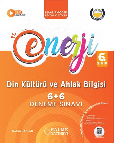 resm PALME 6.SINIF ENERJİ 6+6 DİN KÜLTÜRÜ VE AHLAK BİLGİSİ DENEME SINAVI