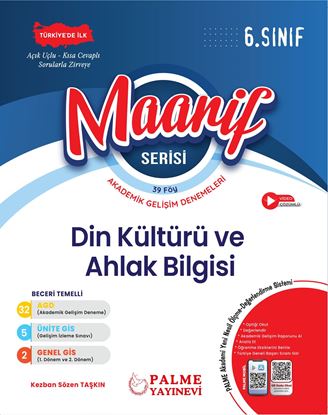 Resim 6.SINIF MAARİF SERİSİ DİN KÜLTÜRÜ VE AHLAK BİLGİSİ HAFTALIK DENEME (39 FÖY)