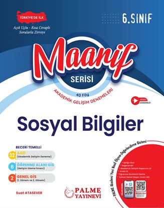 Resim 6.SINIF MAARİF SERİSİ SOSYAL BİLGİLER HAFTALIK DENEME (40FÖY)