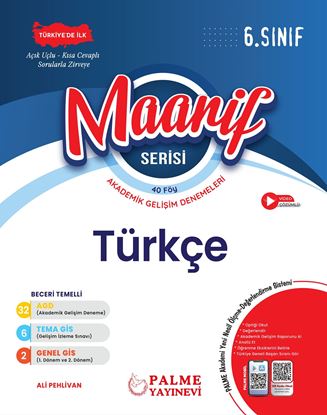 Resim 6.SINIF MAARİF SERİSİ TÜRKÇE HAFTALIK  DENEME (40 FÖY)