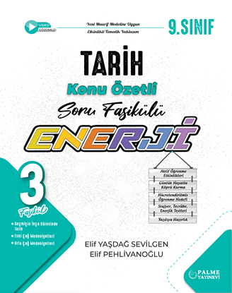 Resim PALME 9.SINIF ENERJİ TARİH SORU FASİKÜLLERİ (3 FASİKÜL)