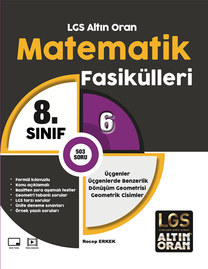 resm ALTIN ORAN 8.SINIF MATEMATİK 6.FASİKÜL ÜÇGENLER ÜÇGENLERDE BENZERLİK