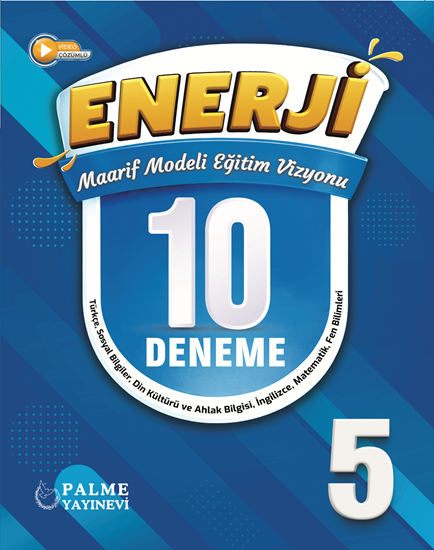 resm PALME 5.SINIF ENERJİ TÜM DERSLER 10 DENEME MAARİF MODELİ EĞİTİM VİZYONU