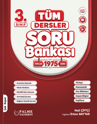 Resim Palme 3.Sınıf Tüm Dersler Soru Bankası Kitabı