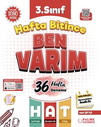 Resim Palme 3.Sınıf Hafta Bitince Ben Varım (36 Hafta)